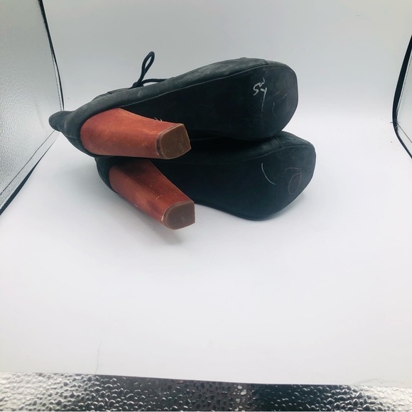 Jeffery Campbell Women’s Litas, black leather. Plat form booties, size 6.5M - Picture 6 of 10